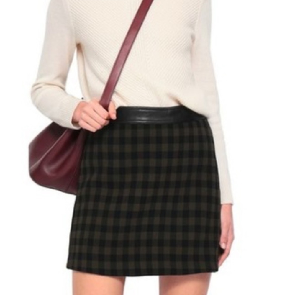 ALC checkered wool skirt size 0